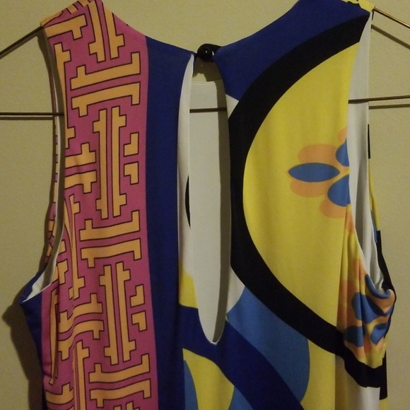 👗Analili sleeveless dress fun pattern multicolor - Picture 5 of 7